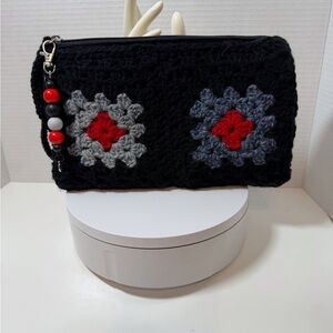 Handcrafted Black Crochet Clutch